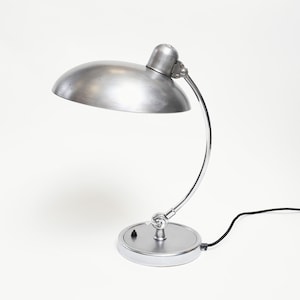Kaiser Idell 6631 table lamp &quot;President&quot; in brushed aluminum * Bauhaus * 1950s * Mid-Century * Vintage