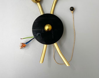 Wilhelm Riphahn two-light wall lamp in brass * Bauhaus * 1950s * Mid-Century * Vintage