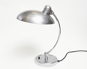 Kaiser Idell 6631 table lamp &quot;President&quot; in brushed aluminum * Bauhaus * 1950s * Mid-Century * Vintage