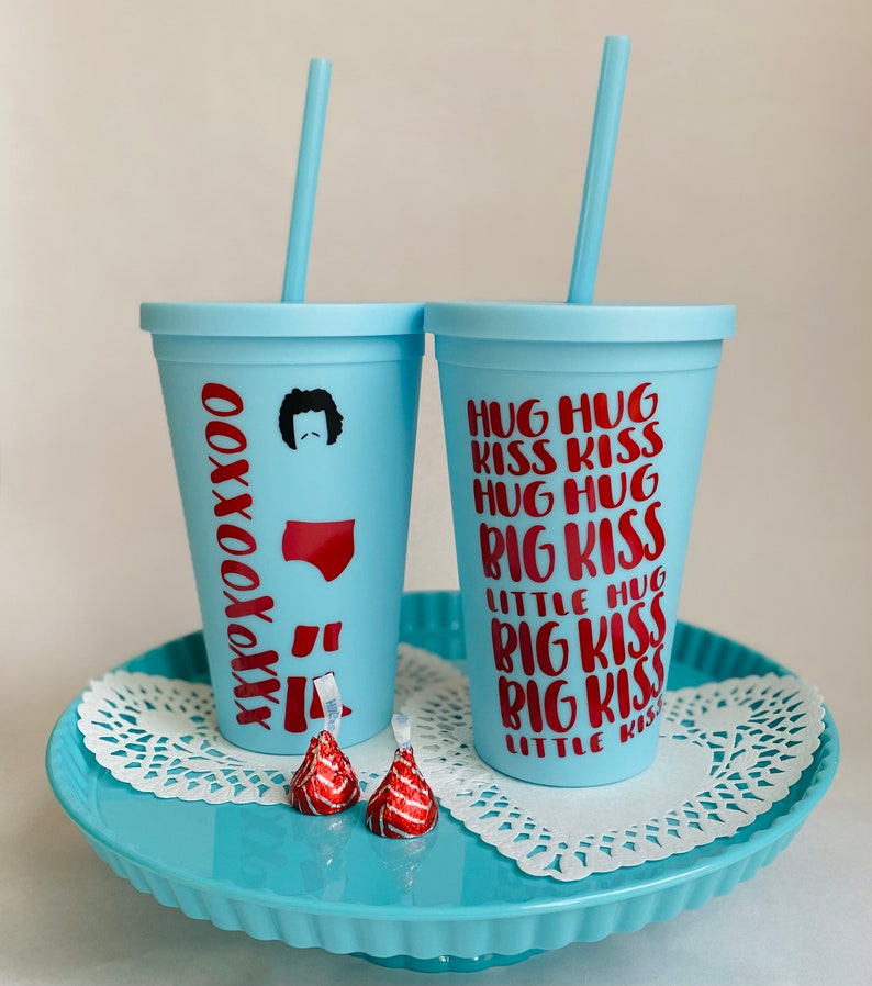 16oz Blue Matte Tumbler Nacho Libre Themed