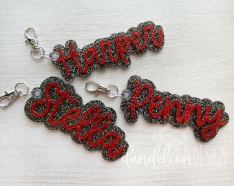 Bag Tag Acrylic Keychain Custom Name Team Gift