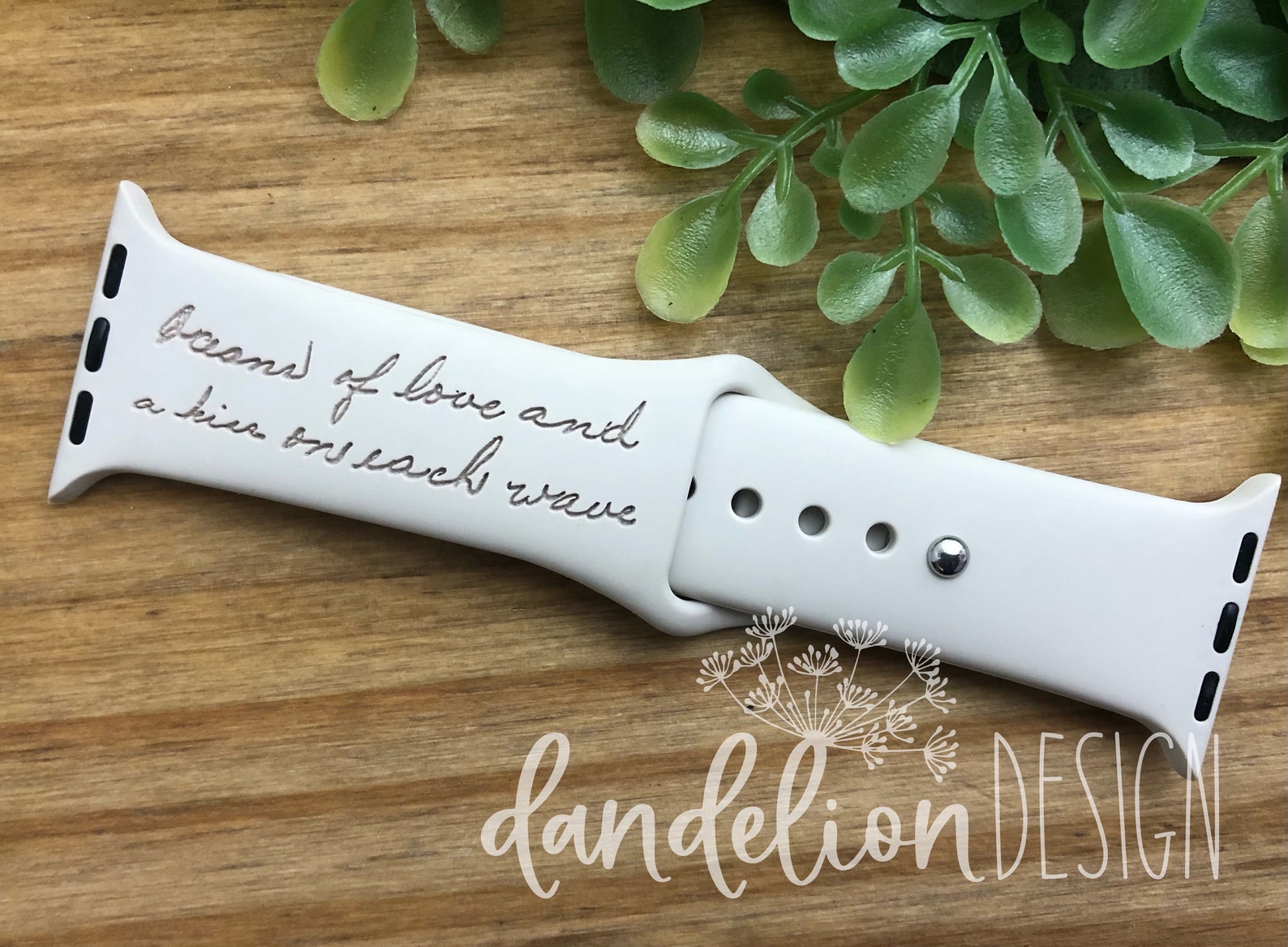Custom Engraved Silicone Watch Band Etsy