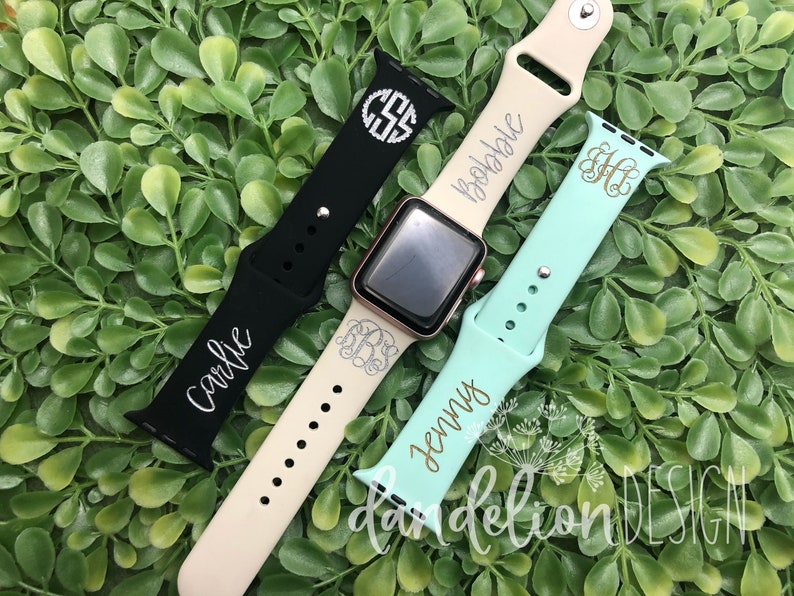 Custom Engraved Silicone Watch Band Etsy