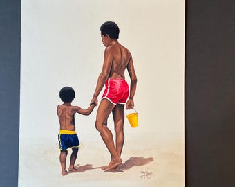 Untitled Original McKinney Father/Son Watercolor
