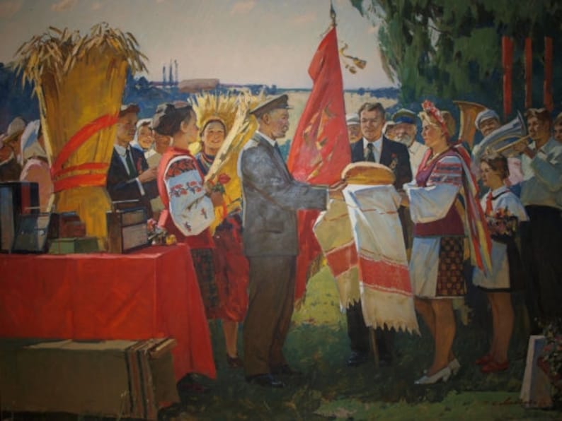 Bild des sozialistischen Realismus der UdSSR Verleihung | Etsy