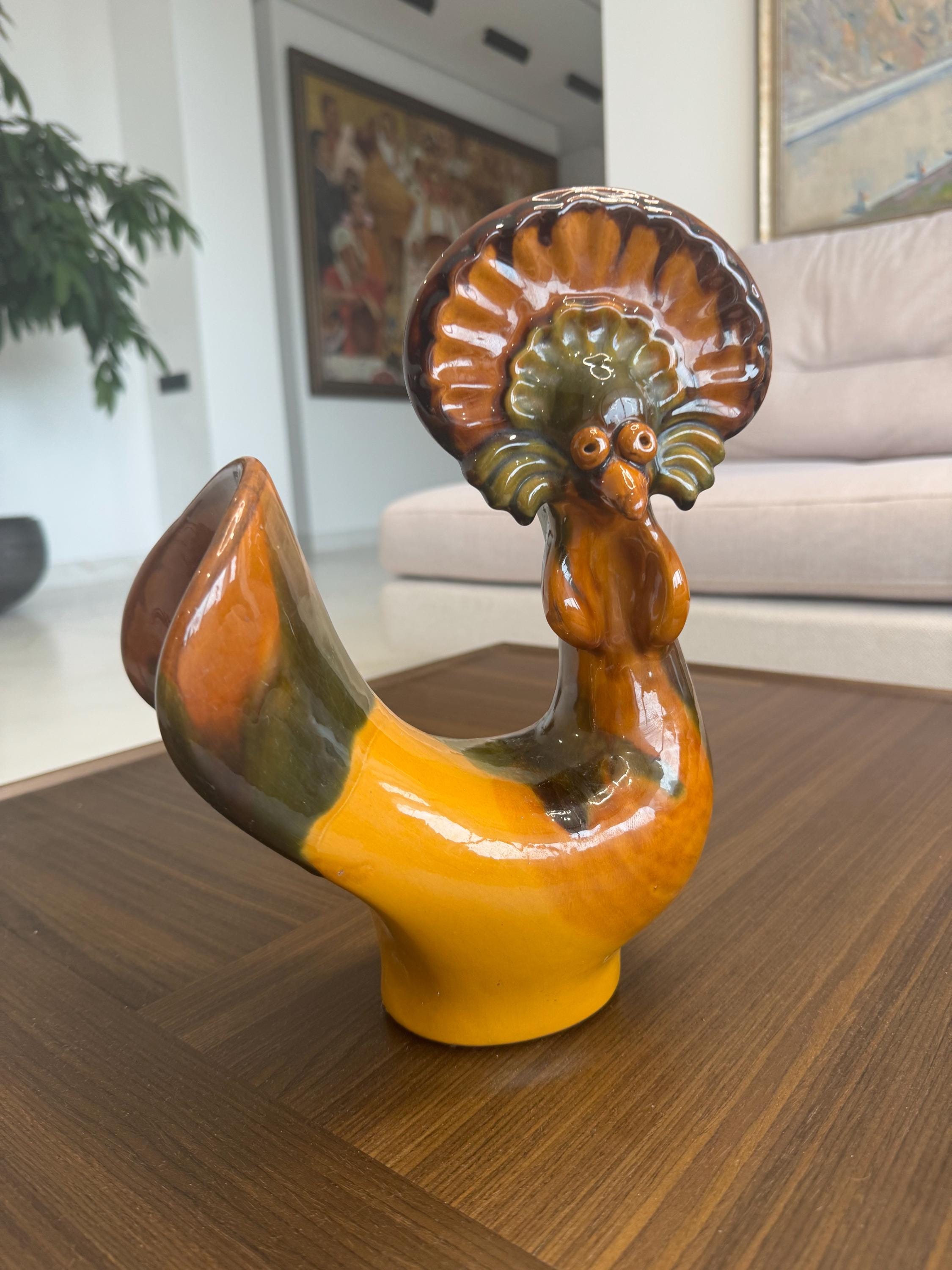 Maurice Utrillo、VASE 、海外版超希少レゾネ、新品額付 Rare Vasylkiv Maiolica Rooster Figurine Protoryev Design Iconic
