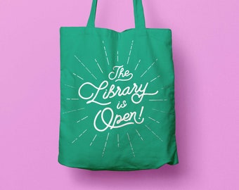 The Library Is Open! / RuPauls' Drag Race / Tote Bag / Book Bag