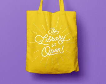 The Library Is Open! / RuPauls' Drag Race / Tote Bag / Book Bag