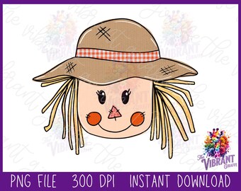 Scarecrow png, cute scarecrow png, scarecrow sublimation design, cute fall shirt, thanksgiving tshirt design, fall png, Halloween