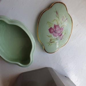 Adderley Floral 1972 Trinket Box - Made in England