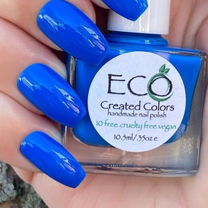 Chi-Town Blue : Blue Neon Nail Polish, Nail Lacquer, Spring Nails