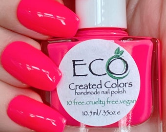 Wild Watermelon - Pink Neon Nail Polish, Summer Nail Polish