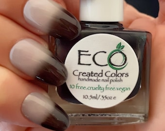 Cheetah: Color Changing Nail Polish - Black to Beige Thermal Polish