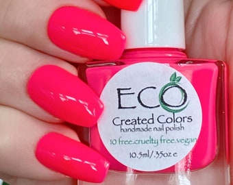 Wild Watermelon - Pink Neon Nail Polish, Summer Nail Polish