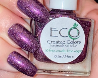 Purple Haze - Nail Polish,  Purple Glitter Polish, Holo Purple Polish, Fall Nail Polish