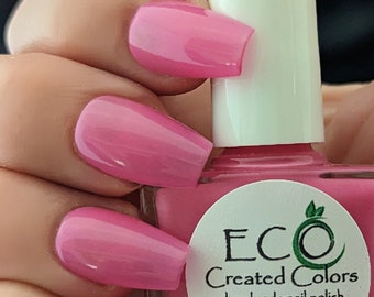 Pinky: Pink Jelly Nail Polish, Handmade 10-Free Vegan Formula