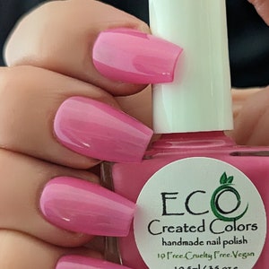 Pinky - Pink Sheer Nail Polish / Pink Jelly Polish / Spring Nail Polish / Soft Pink Nails / Eco Created Colors