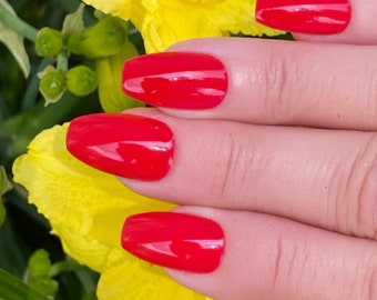 Cherry Apple Red Nail Polish: Vegan 10-Free Formula