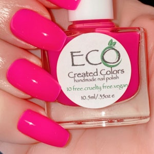Pink Nail Polish Nail Lacquer 10 Free Nail Polish Vegan Etsy Australia