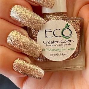 Impress - Gold/Silver Glitter Nail Polish, Sparkle Nail Polish, Holiday Nail Polish