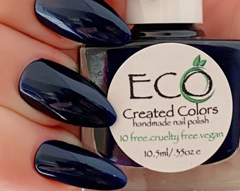 Blue Shimmering Nail Polish, Nail Lacquer, 10 Free Polish : Sapphire