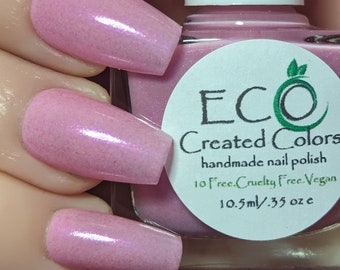 WILDFLOWER - Pink Nail Polish, Pink Shimmer Glow Nail Polish, Spring Summer Nail polish