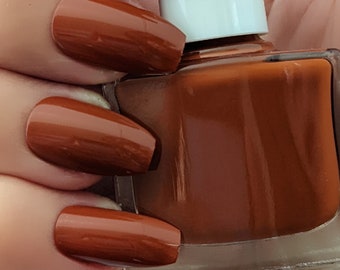 CARMEL CANDY - Brown/Orange Nail Polish, Russet Polish, Fall Color Nails, Holiday Nails