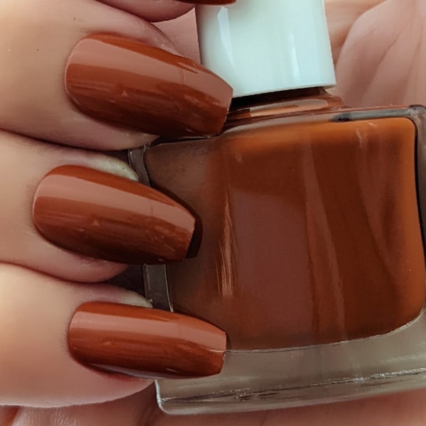 CARMEL CANDY - Brown/Orange Nail Polish, Russet Polish, Fall Color Nails, Holiday Nails