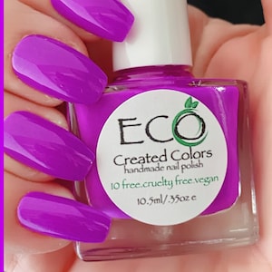 DON'T Worry Be Purple: Neon Purple Nail Polish, Summer Polish, Electric Purple Nails