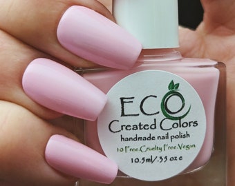 A Shade of Pink: Baby Pink Nail Polish, Vegan, Cruelty-Free Handmade Polish