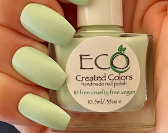 Mint Green Nails Etsy