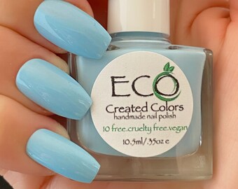 Light Blue Nails Etsy