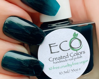 BLUE LAGOON - Blue Nail Polish, Green Nail Polish, Aqua Nails, Vegan and Cruelty Free, Summer Nails