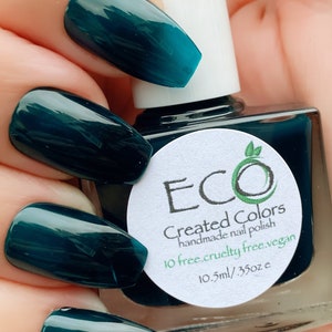 BLUE LAGOON - Blue Nail Polish, Green Nail Polish, Aqua Nails, Vegan and Cruelty Free, Summer Nails