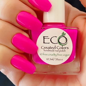 It&#39;s a MAGENTA Day - Pink/Purple Neon Nail Polish, Red/Purple Polish, Spring Polish