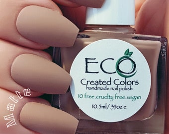 IN THE NUDE - Matte Neutral Beige Nail Polish, Natural Nails, Vegan and Cruelty Free