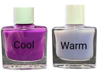 WIZARD - Purple Thermal Color Changing Nail Polish, Purple to Colorless Polish, Jelly Nails