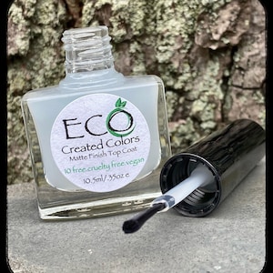 Matte Finish Top Coat Nail Polish: Matte Nails, 10 Free Nail Polish, Vegan and Cruelty Free Nail Polish