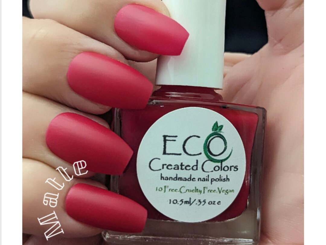 Stiletto Matte Red Nail Polish: Vegan, Cruelty-free - Etsy