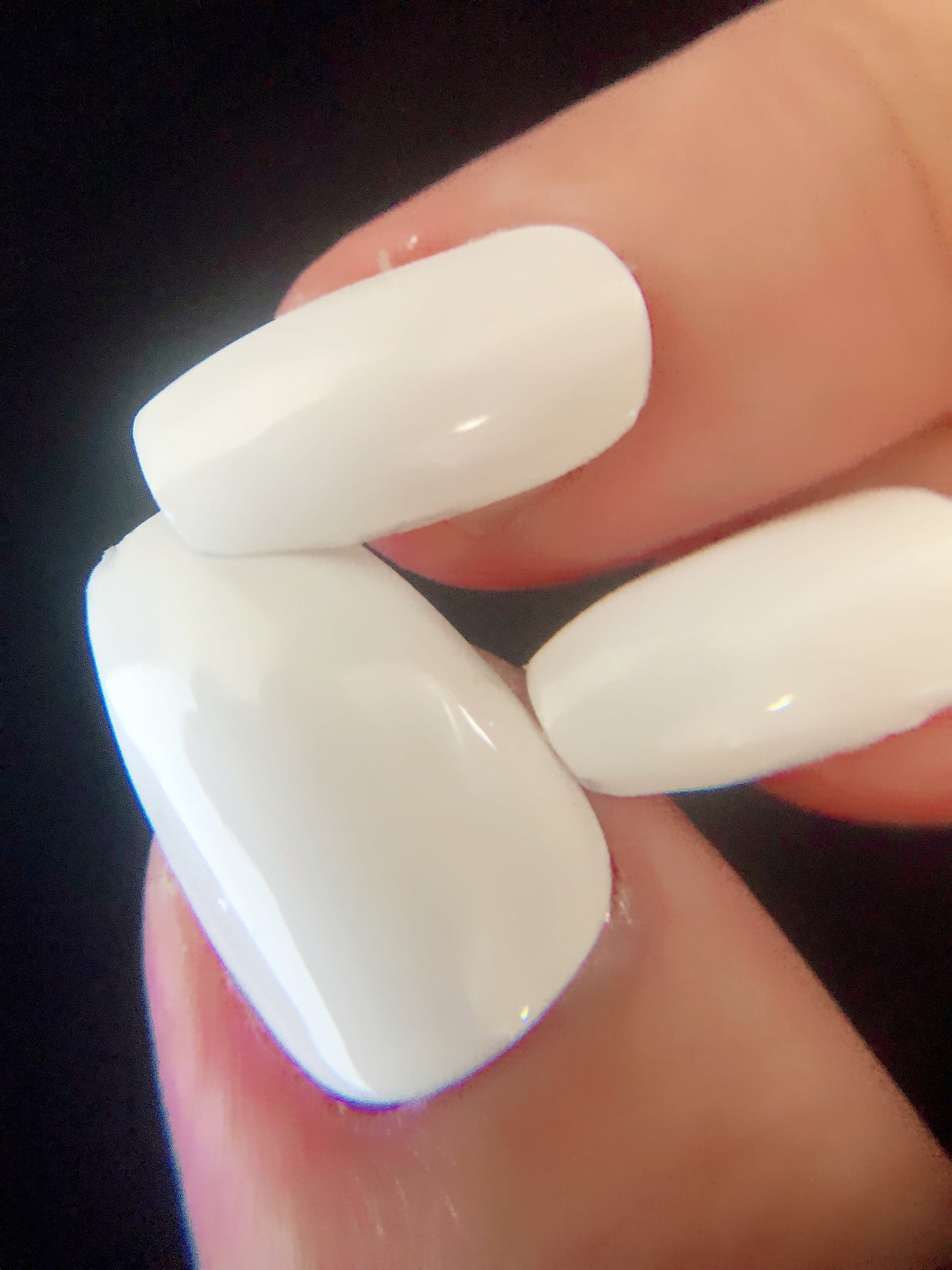 Black Nail Polish White Nail Polish Total Eclipse and White Etsy