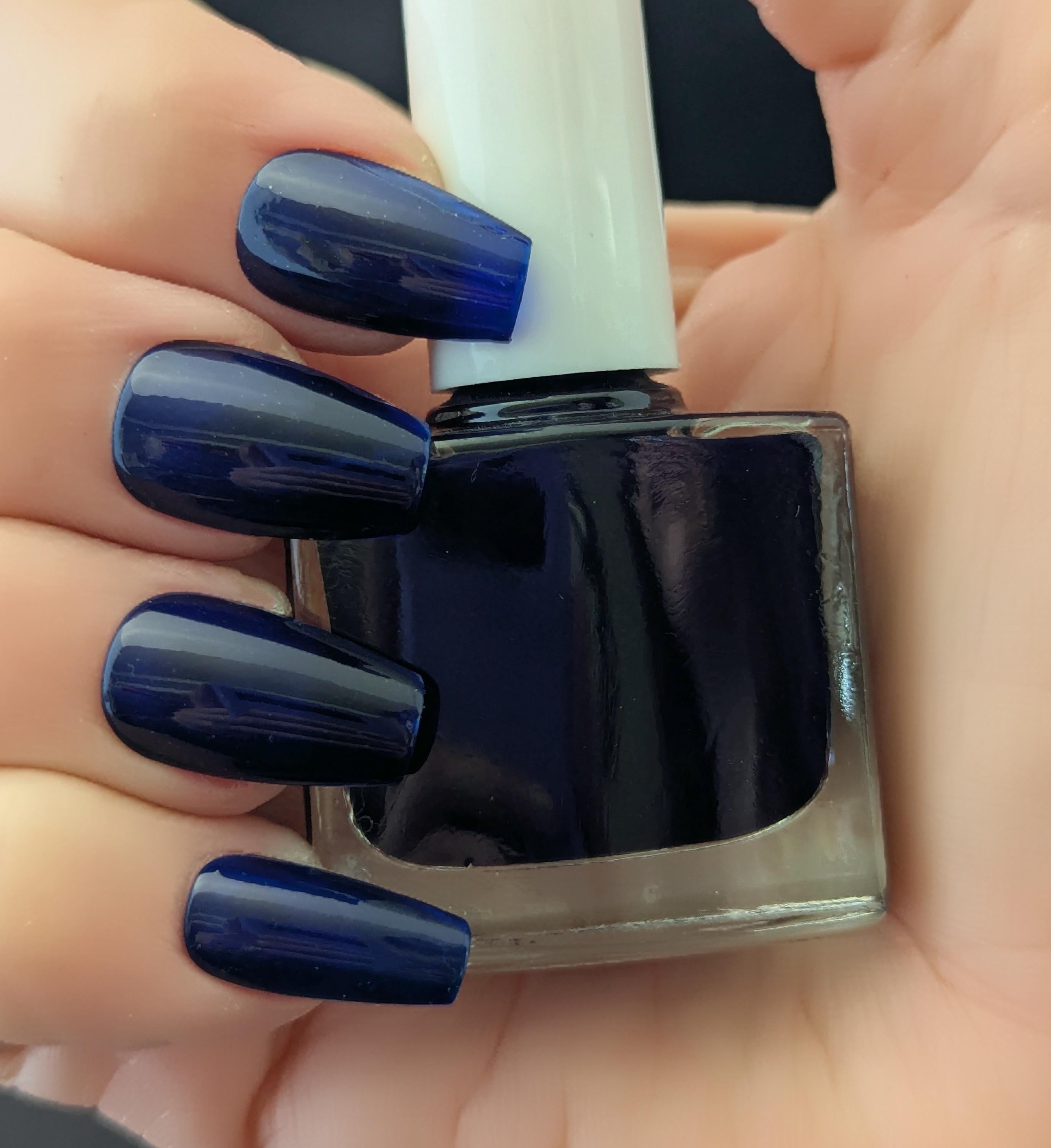 navy blue dress nail polish Color Nail Polish With Navy Dress