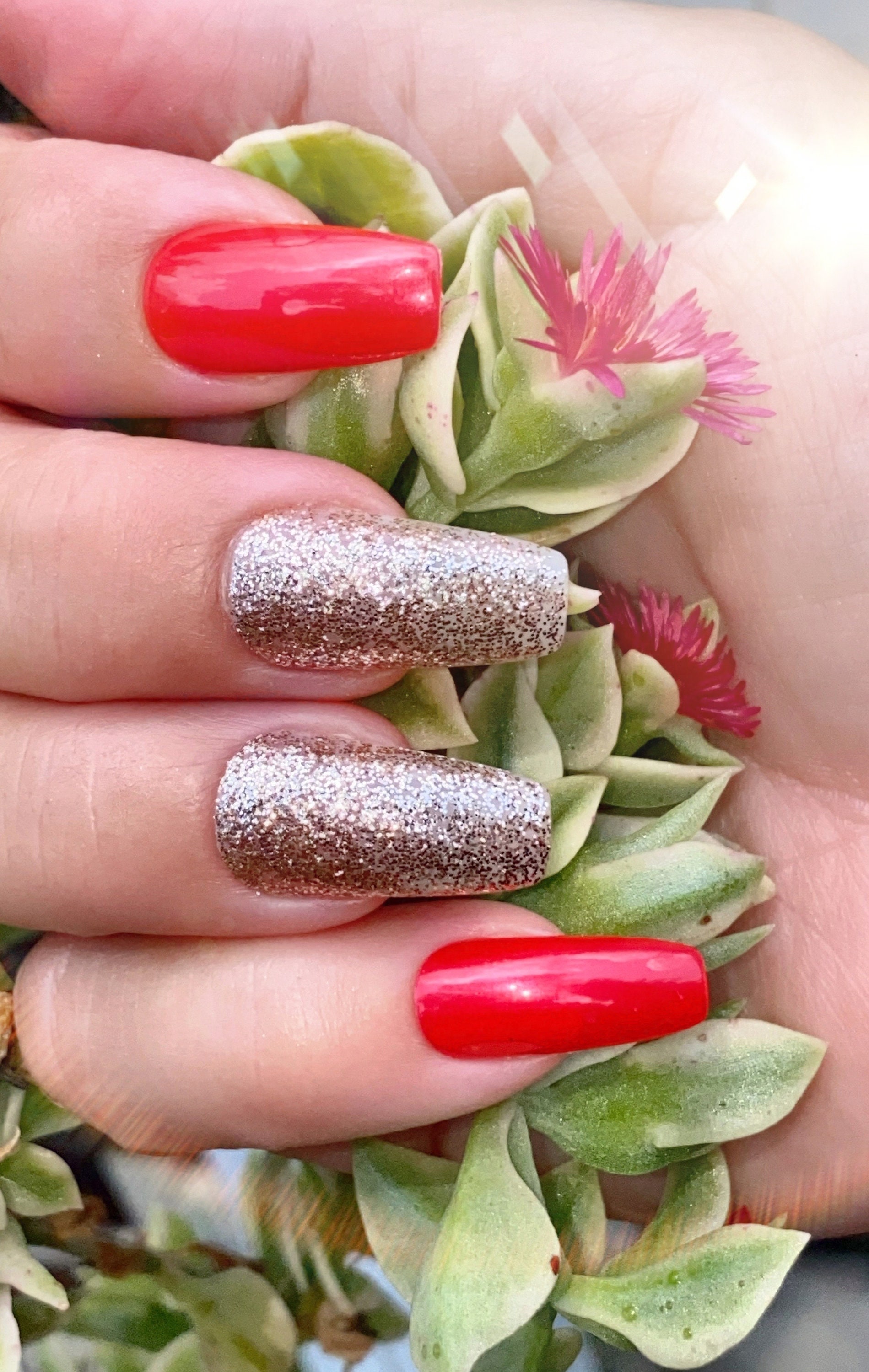 NEW Gold/silver Glitter Nail Polish Sparkle Nail Polish : - Etsy