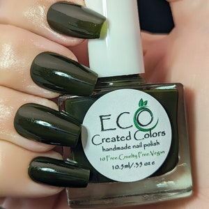 Jane Dark Green Nail Polish, Black Nail Polish, Holiday Nails, Vegan