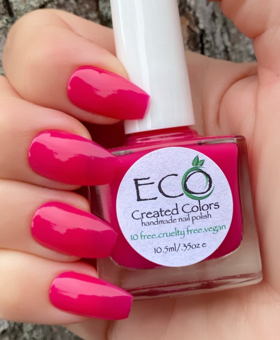 Very Berry Pink Nail Polish: 10-free Vegan Formula - Etsy