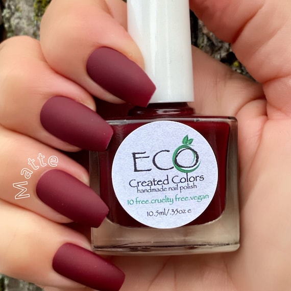 My Bloody Valentine Matte Red Nail Polish Burgundy Matte Polish