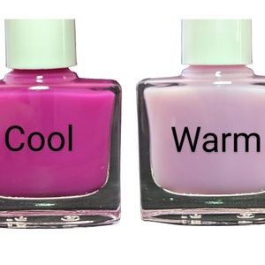 Pink U Later - Nail Polish, Pink Thermal Changing Nail Polish, Color Changing Polish, Pink to Colorless, Jelly Polish