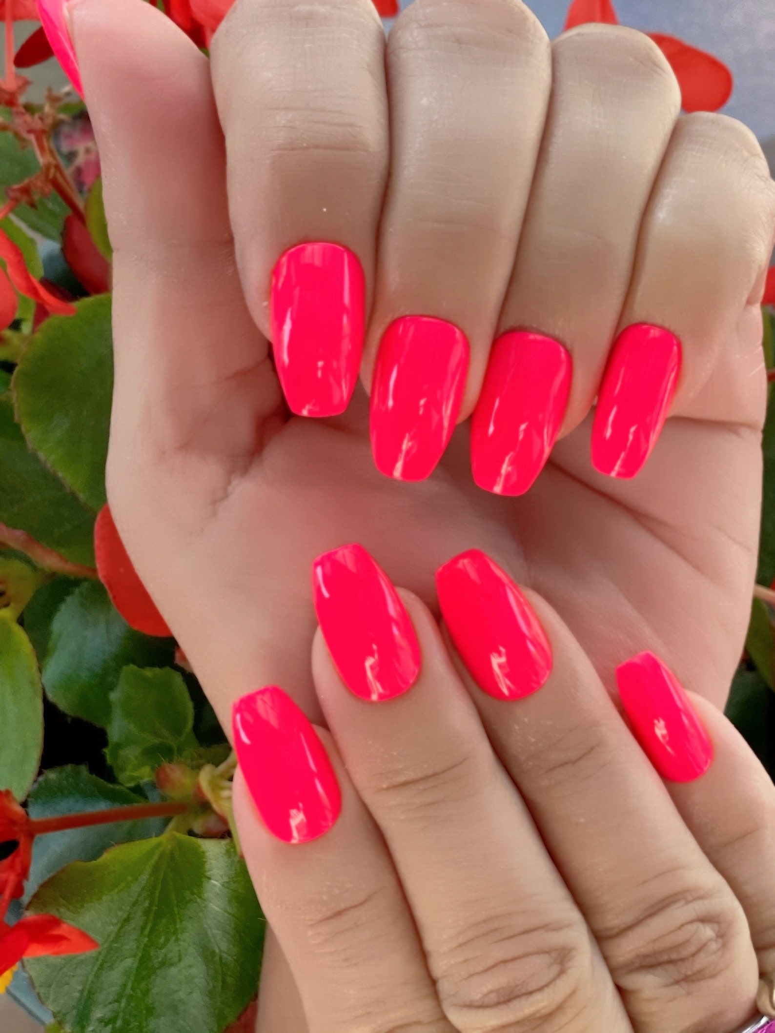 Neon Pink Nail Polish Bright Pink Polish Wild Watermelon Etsy Neon pink nail polish bright pink polish wild watermelon etsy