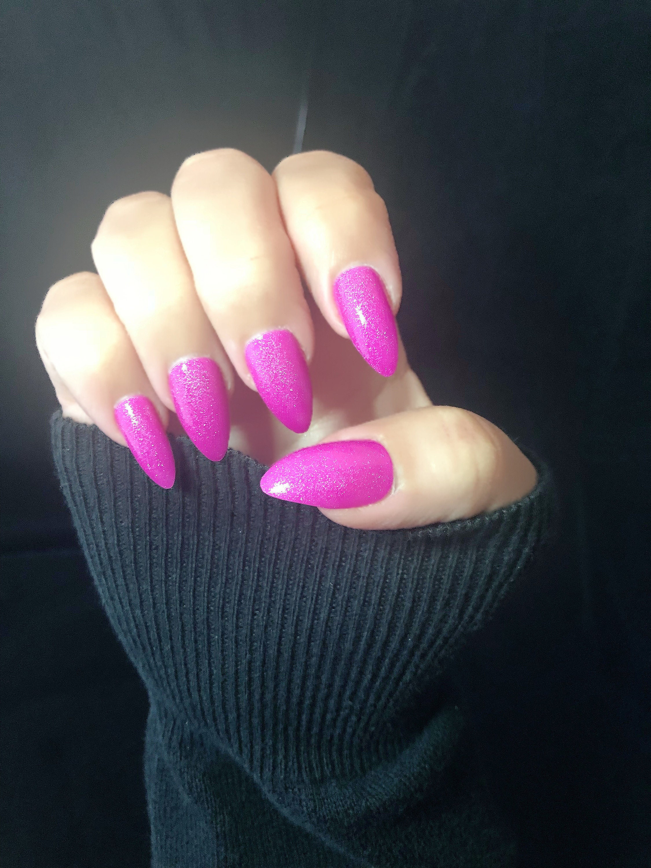 Pink Glitter Nail Polish Nail Lacquer 10 Free Nail Polish | Etsy