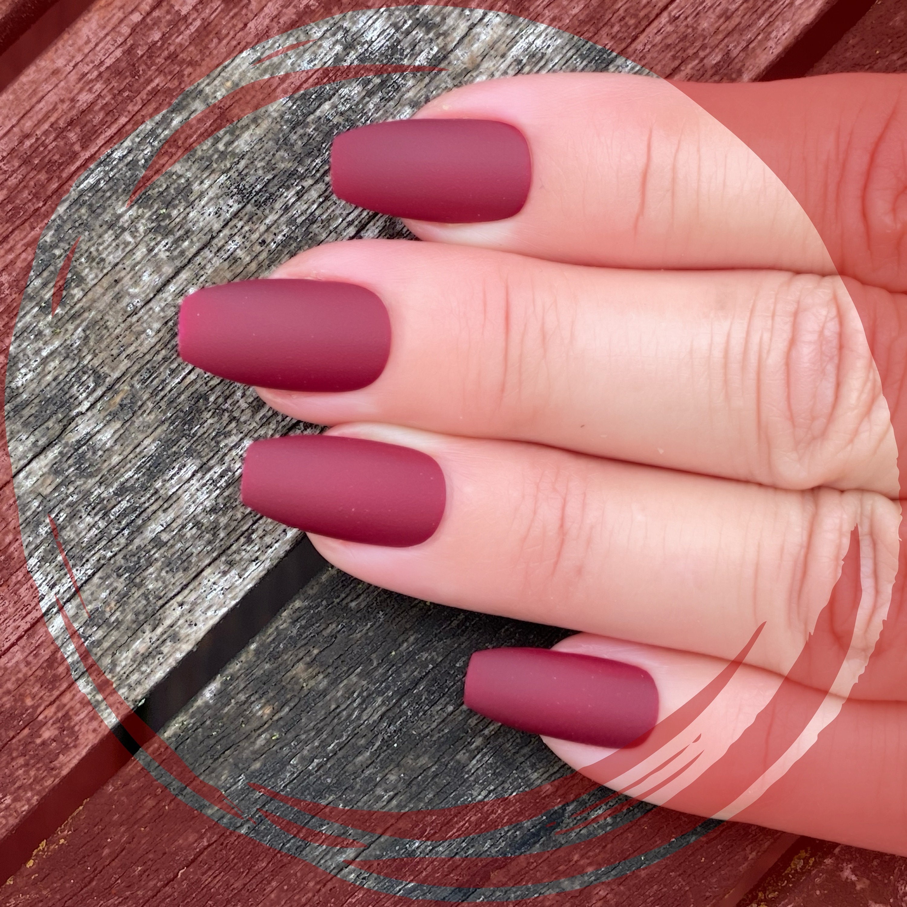 My Bloody Valentine Matte Red Nail Polish Burgundy Matte - Etsy