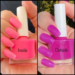 Color Changing Nail Polish: Pink to Purple Photochromatic Polish